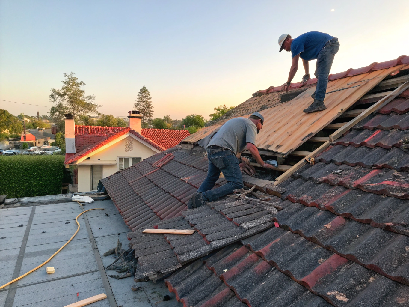 Lucrări de renovare și consolidare a structurii acoperișului
